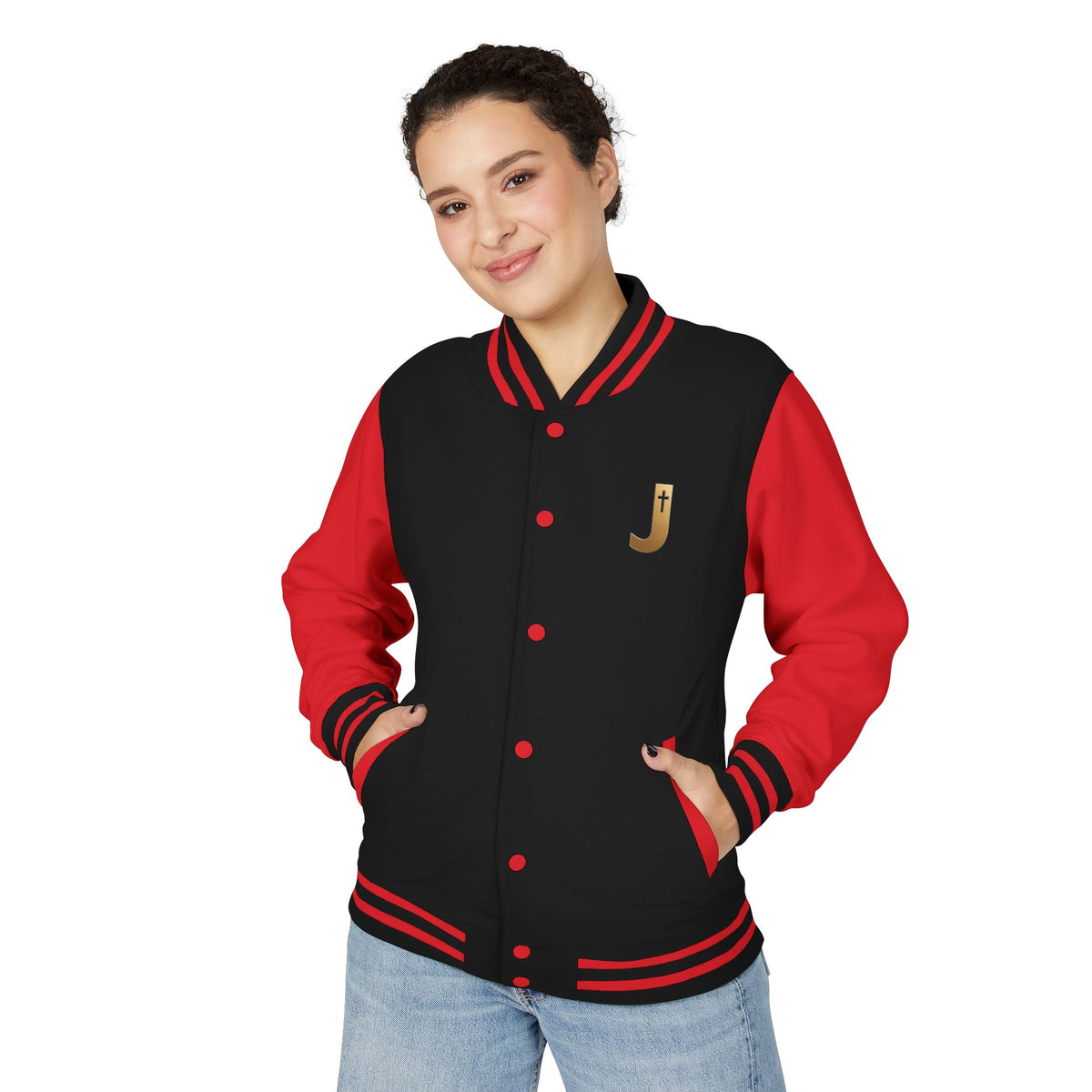 Jesus Exceeds Every Prayer™ Heavyweight Letterman Jacket