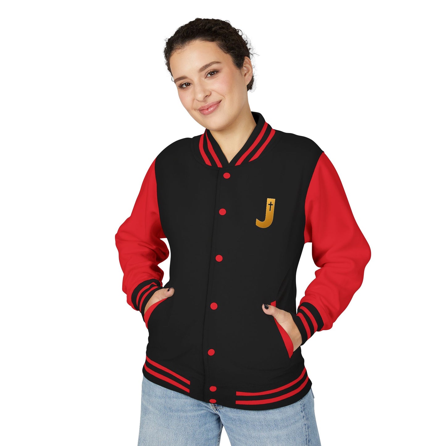 Jesus Exceeds Every Prayer™ Heavyweight Letterman Jacket