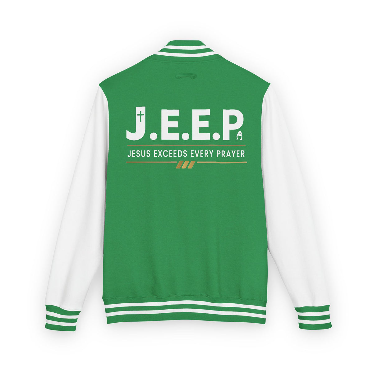 Jesus Exceeds Every Prayer™ Heavyweight Letterman Jacket