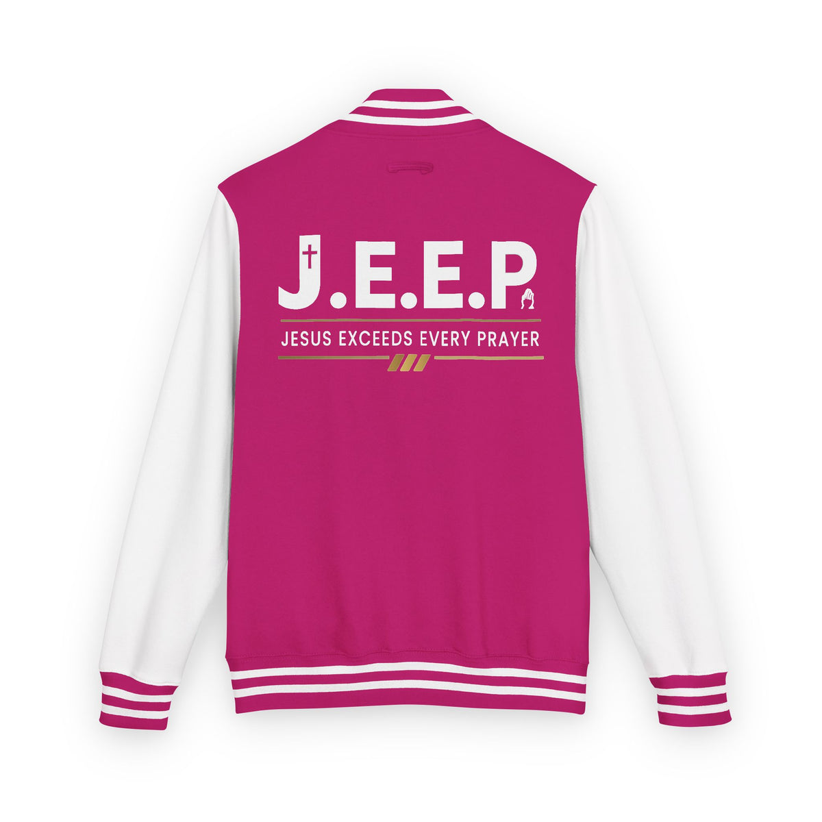 Jesus Exceeds Every Prayer™ Heavyweight Letterman Jacket
