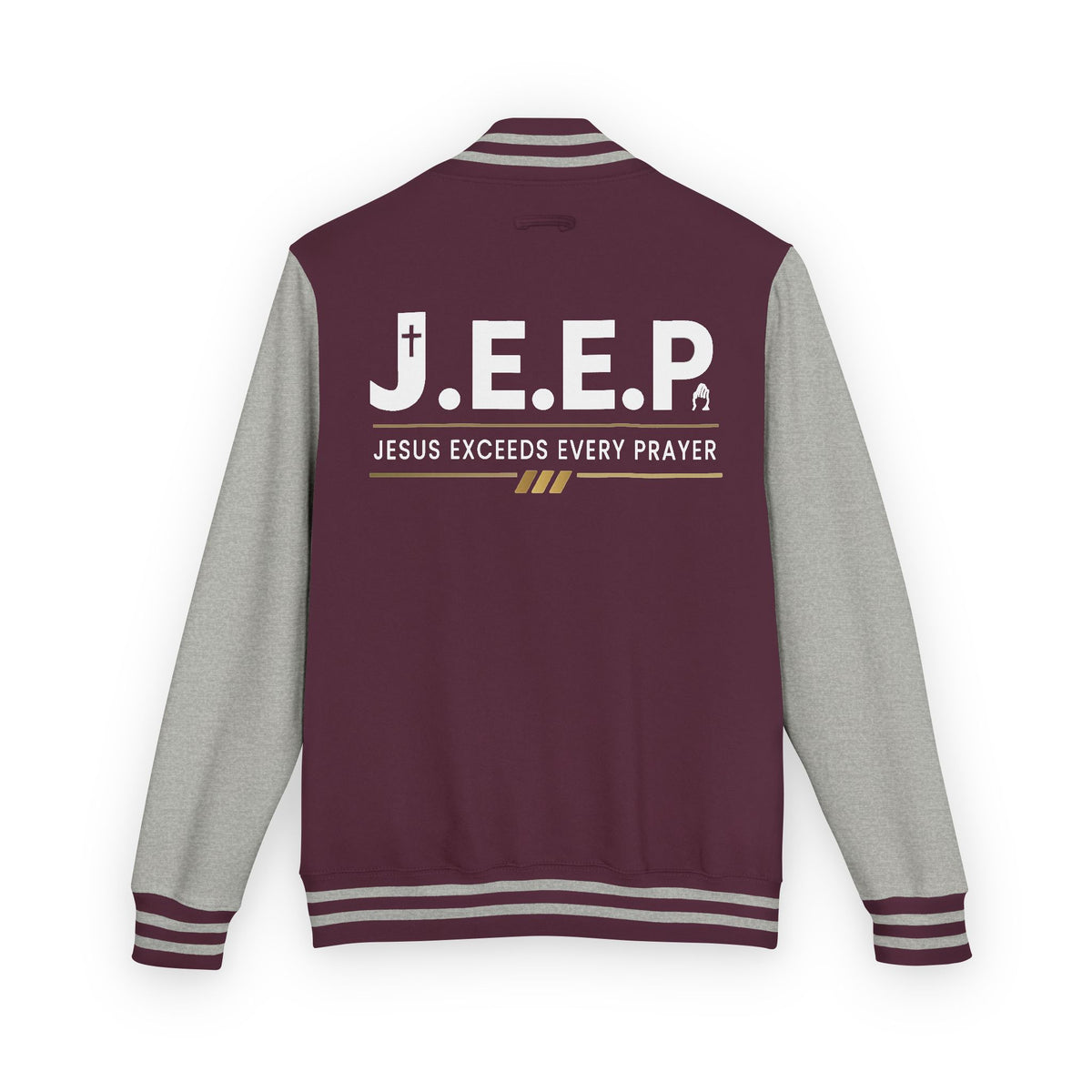 Jesus Exceeds Every Prayer™ Heavyweight Letterman Jacket
