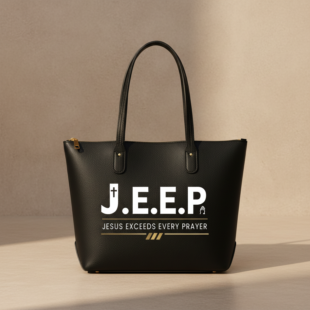 J.E.E.P. Leather Tote Bag
